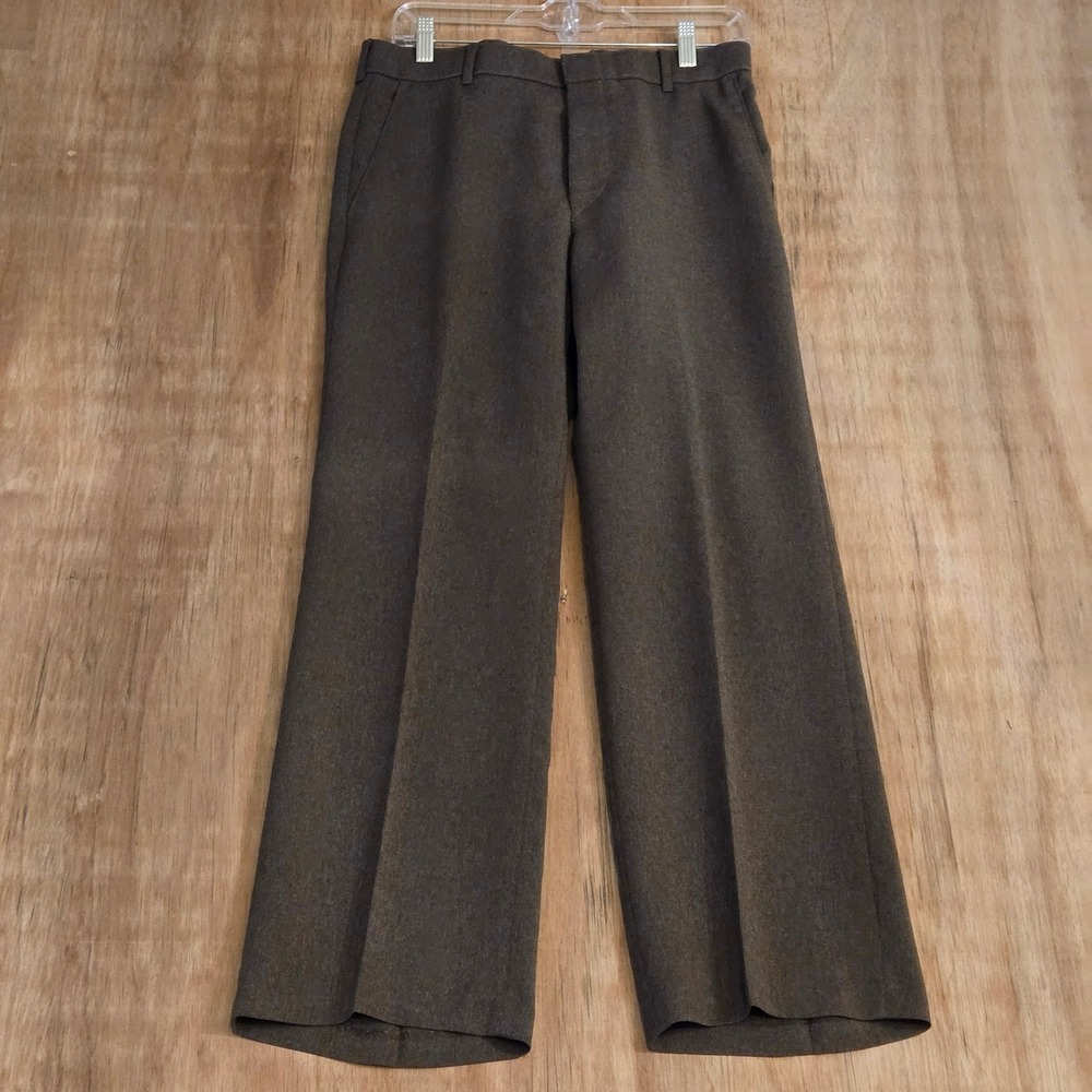 Vintage Levis Action Slacks Brown Sta-Prest Mens Trousers 32x28